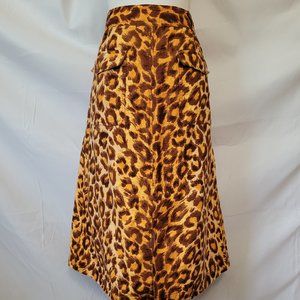 Kate Spade Leopard Print Skirt, Size 14